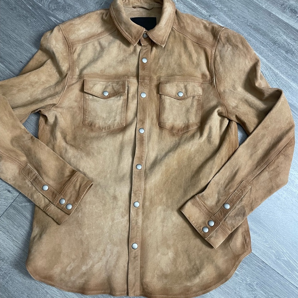 Allsaints suede shirt
